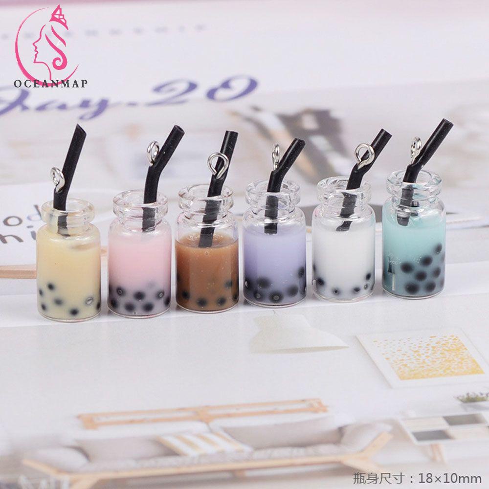 CHARMS Mặt vòng cổ Hình Ly Trà Sữa Xinh Xắn 28x10mm