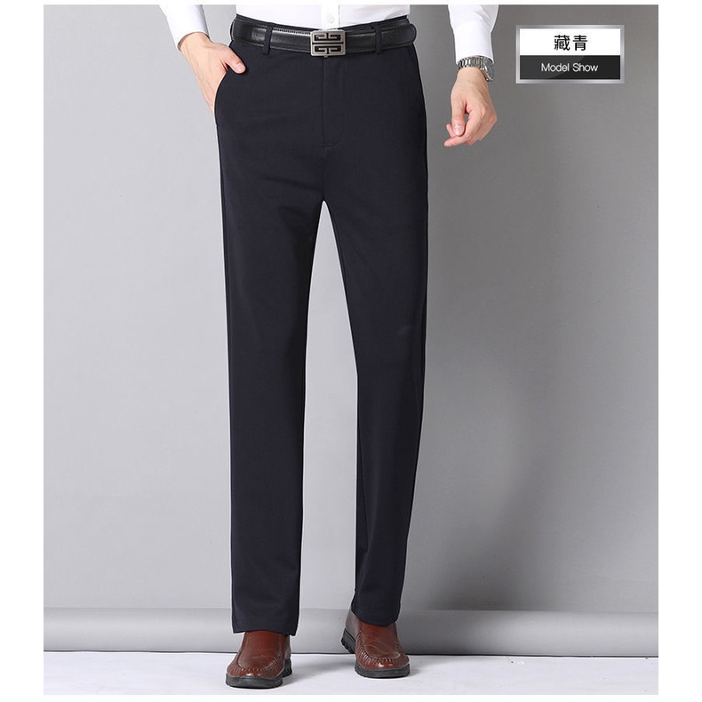 Quần Tây Ống Rộng Phong Cách Doanh Nhân Thời Trang Sang Trọng Cho Nam