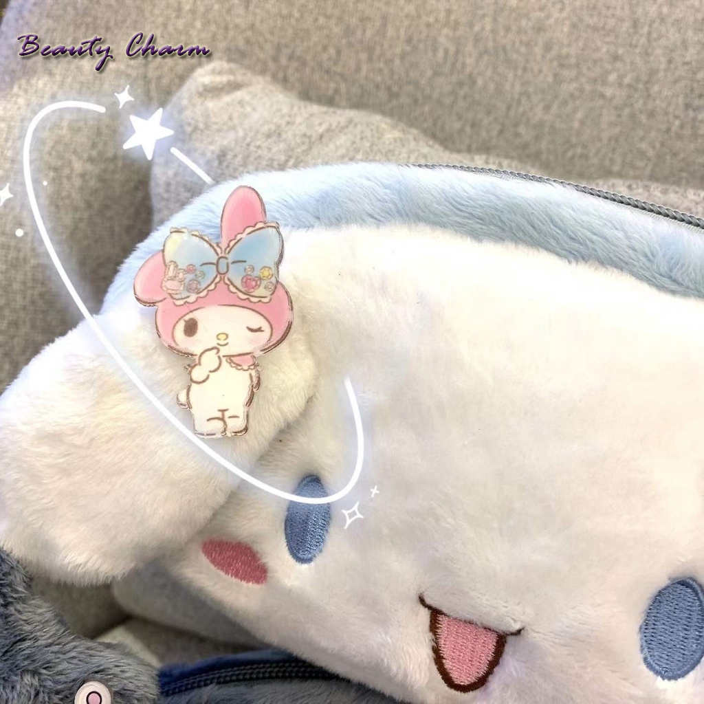 Túi Đựng Bút/ Mỹ Phẩm Họa Tiết Chú Chó Kuromi Cinnamon Phong Cách Nhật Bản Dễ Thương