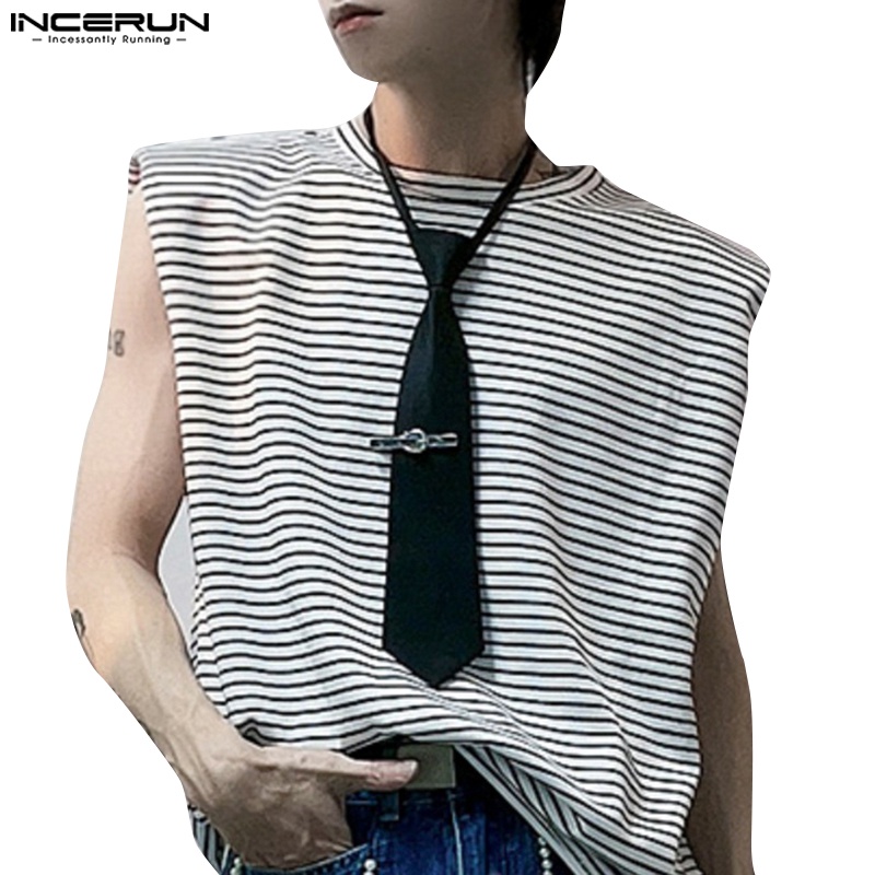 Áo Ba Lỗ Kẻ Sọc Ngang Thời Trang Cho Nam