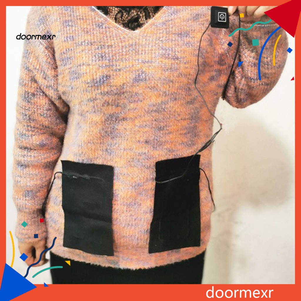 Tấm Đệm Sưởi Ấm 8 Trong 1 Bằng Sợi Carbon Chống Nước Có Thể Điều Chỉnh Cho Quần Áo
