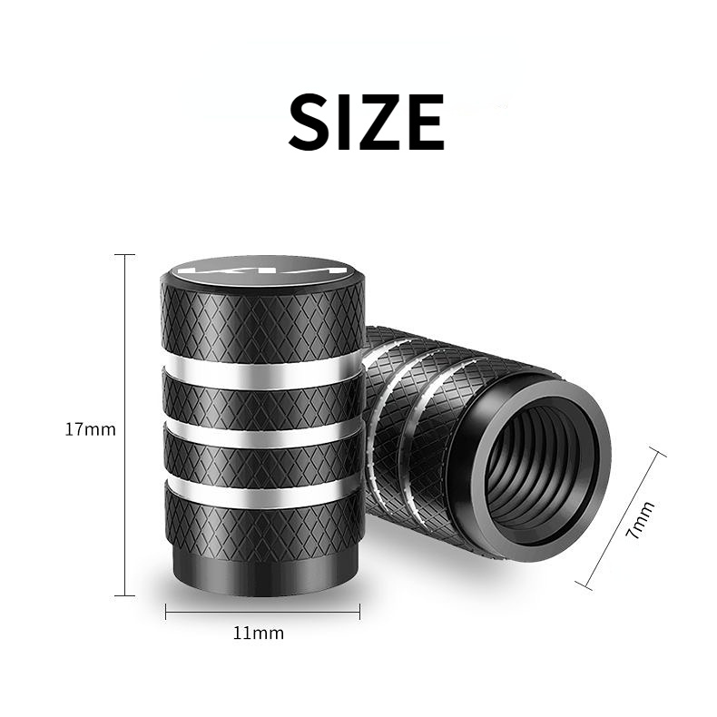 Bộ 5 Nắp Van Lốp Xe Hơi KIA KX3 / 5 / 7 Stonic Sportage Roi Forte K3K5K7