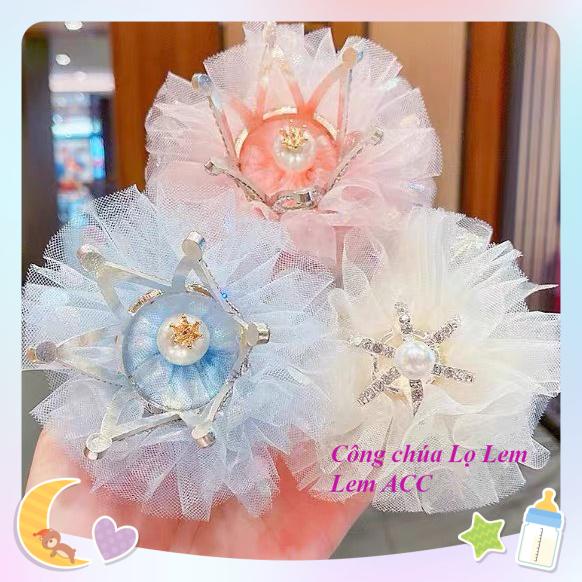 Kẹp tóc cho bé gái, kẹp tóc vương miện công chúa cho bé gái xinh xắn đáng yêu L055