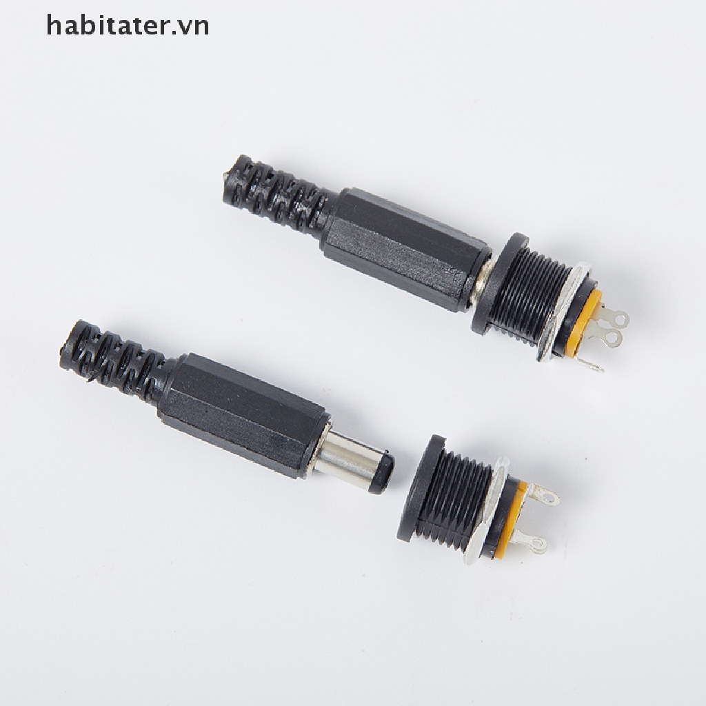 Set 5 Phích Cắm Đực + 5 Ổ Cắm Cái DC022 5.5 * 2.1mm DC 12V Chuyên Dụng