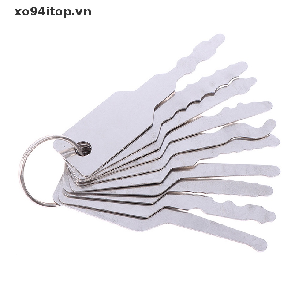 Set 10 Dụng Cụ Mở Khóa Xe Hơi Bằng Thép Không Gỉ Chất Lượng Cao