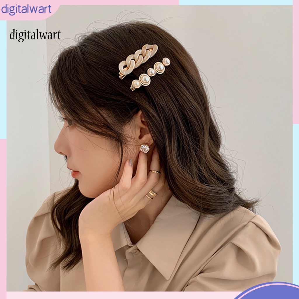 Kỹ Thuật Số| Set 2 Kẹp Tóc Trong Suốt Chống Trượt Thời Trang Cho Nữ