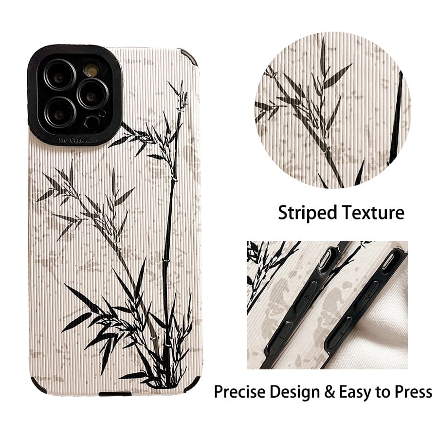 Ốp Điện Thoại silicone Mềm Họa Tiết Cây Tre Cho oppo reno 7z 5g 8z 5g 5 6 6z 8 5g