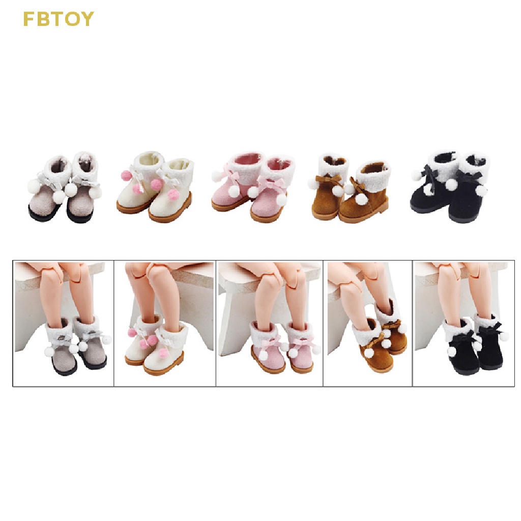 Giày Boot Đi Tuyết Cho Búp Bê 3.2 * 1.6CM 1 / 8 Bjd
