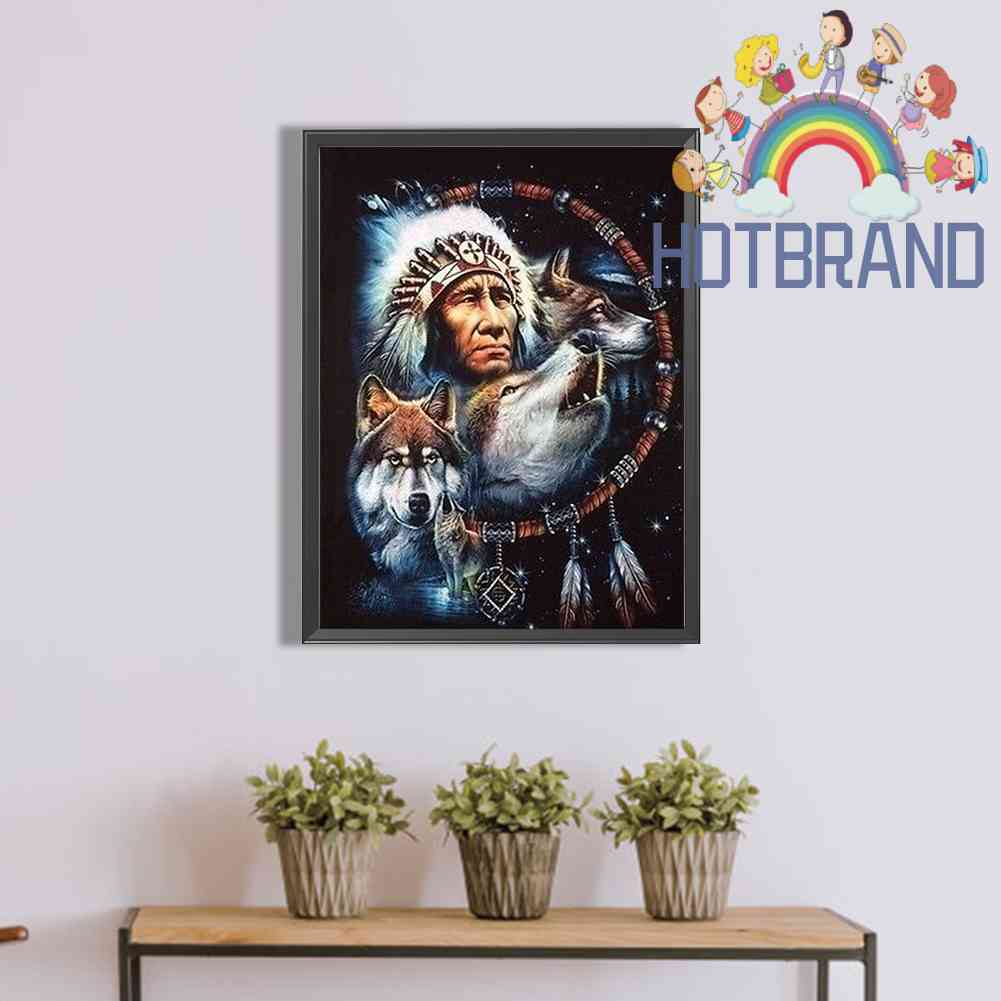 Tranh Đính Đá Kim Cương Toàn Bộ 5D DIY Hình Vẽ Ấn Độ