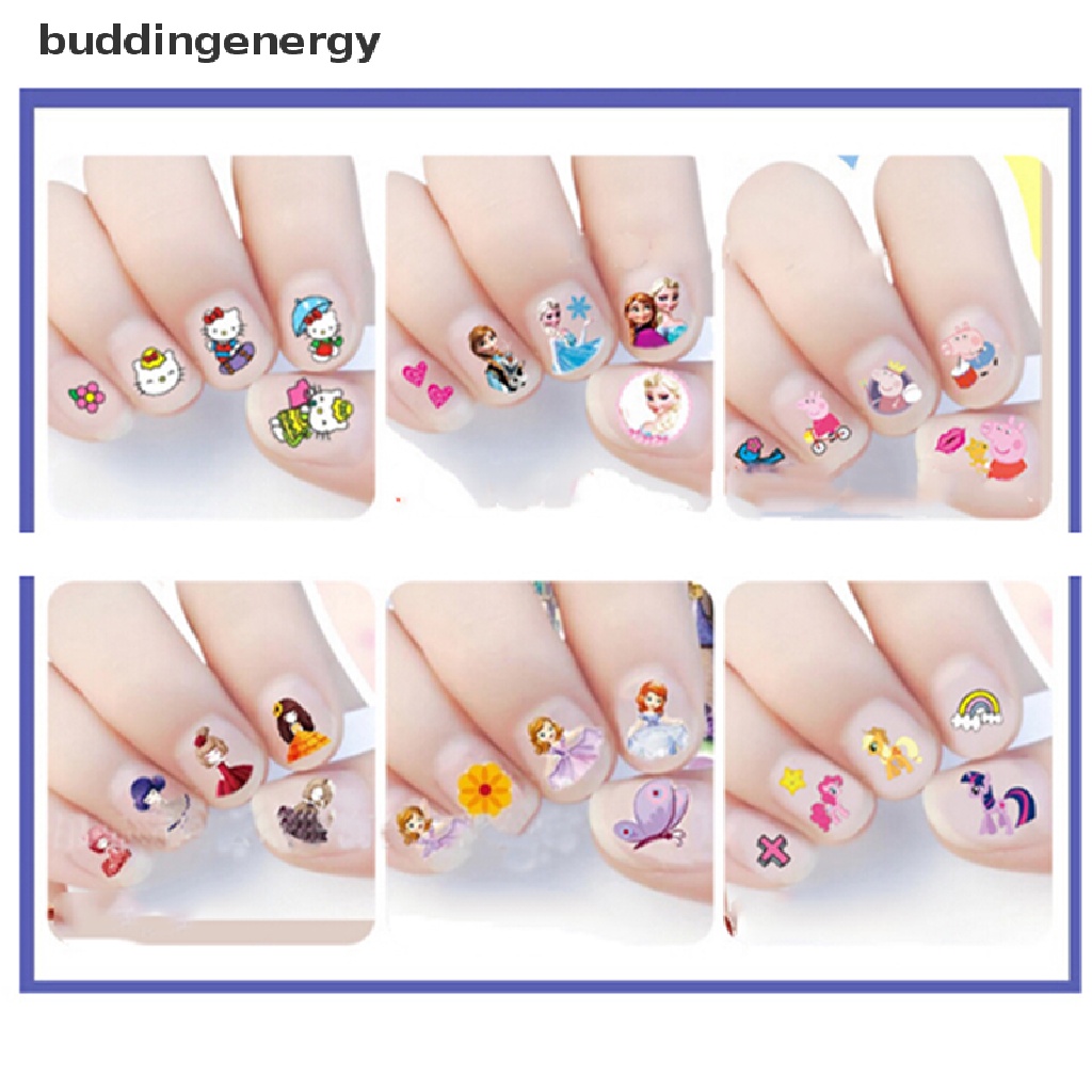 1 Bộ Miếng Dán Móng Tay Nghệ Thuật Thiết Kế Hỗn Hợp Mới {BUDDI}