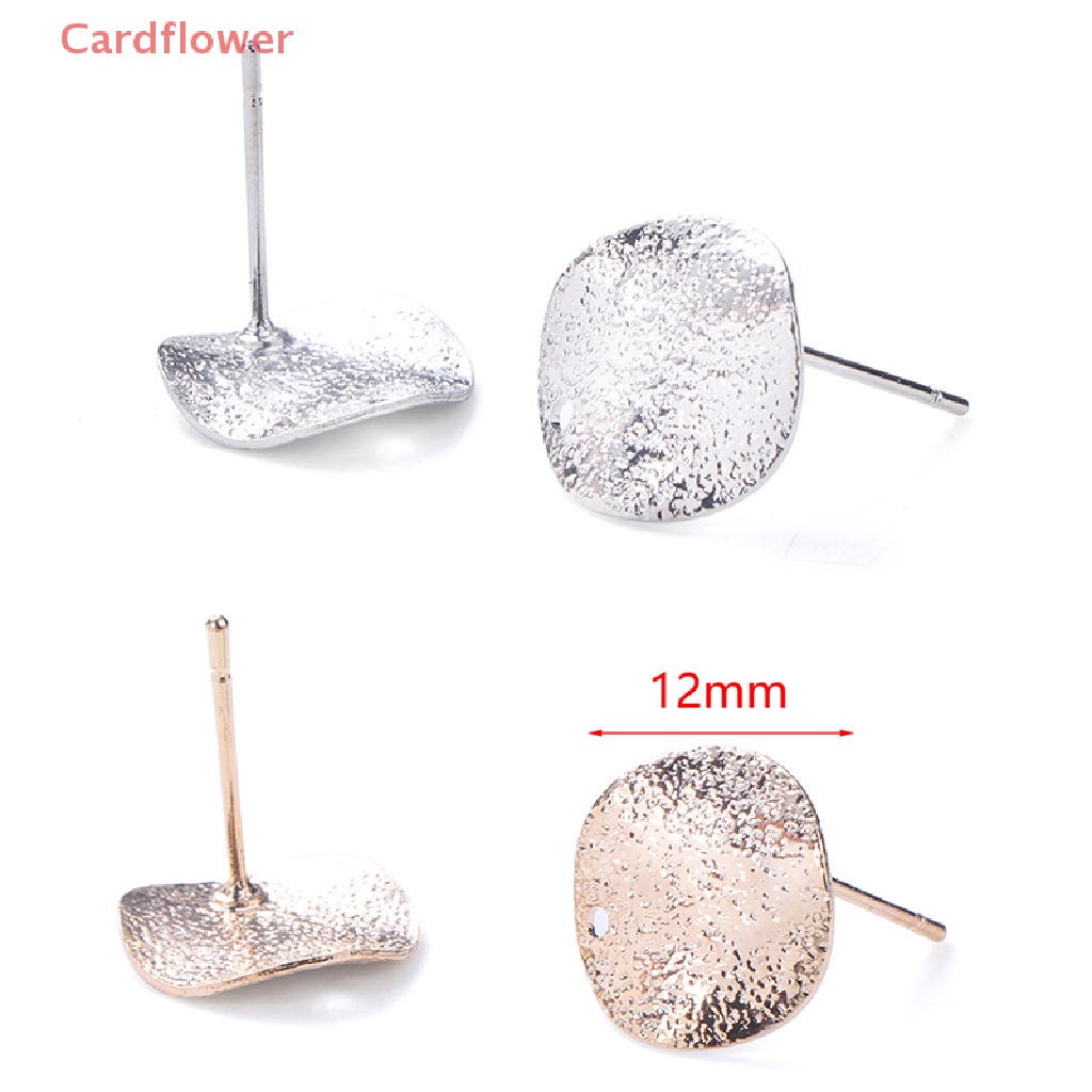 Bộ 10 Khuyên Tai Tròn 12mm Bằng Hợp Kim Kẽm Tự Làm Trang Sức Mới