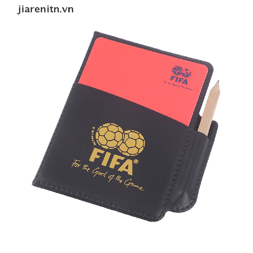 Jiarenitn sport football soccer referee wallet notebook with red card and yellow card vn