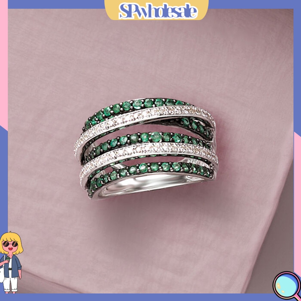 <SPwholesale> Nhẫn Đeo Ngón Tay Bằng Hợp Kim Thân Thiện Với Làn Da Dành Cho Nữ