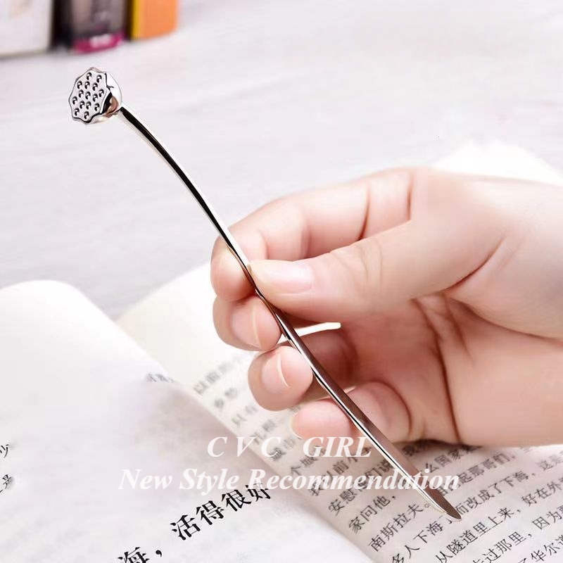 Kẹp Tóc Kim Loại Hình Hoa Sen Phong Cách Trung Hoa Cổ Điển Đa Năng