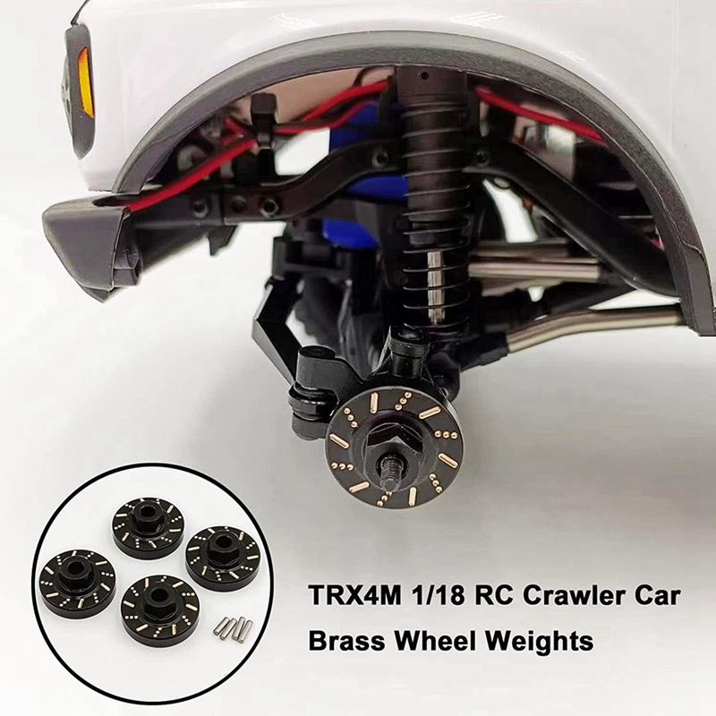 Bộ 4 Đai Ốc Lục Giác Cho Xe Điều Khiển Traxxas TRX4M Tỉ Lệ 1 / 18