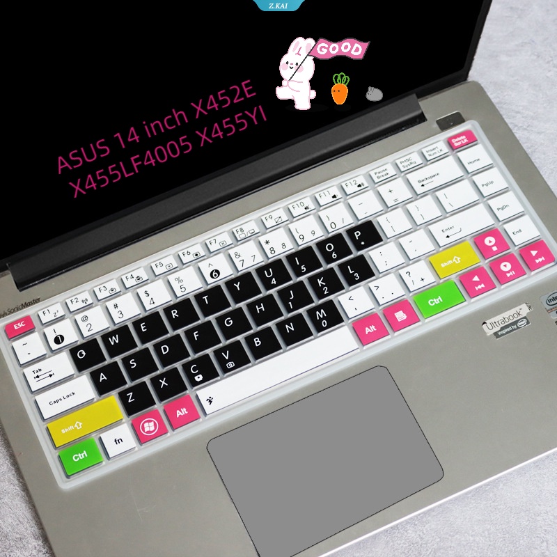 Vỏ Bọc Bàn Phím Laptop ASUS 14 Inch X452E X455LF4005 X455YI Bằng Silicon Chống Thấm Nước Chống Bụi