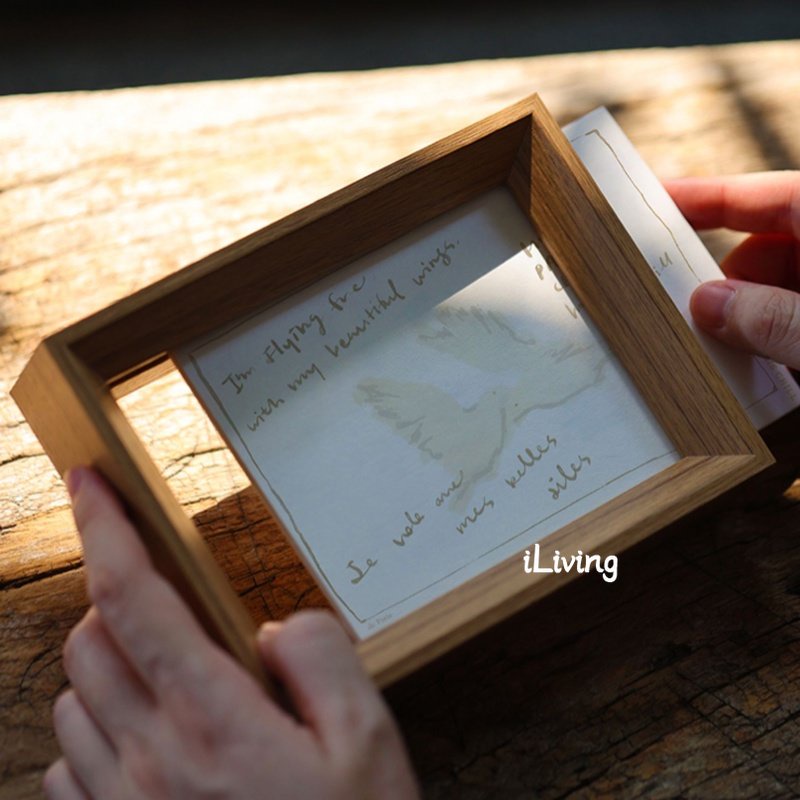 Khung Ảnh Bằng Acrylic Trong Suốt Hai Mặt Kích Thước 6 / 7 / 8 / 10 Inches A4 Để Bàn Trang Trí DIY