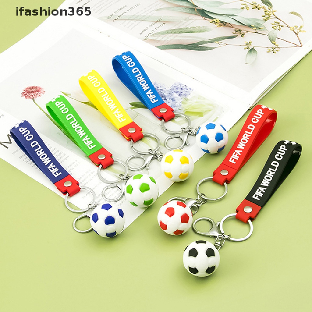 Móc Khóa Hình Quả Bóng Đá Kèm Quạt Nhỏ Xinh Thời Trang ifashion365