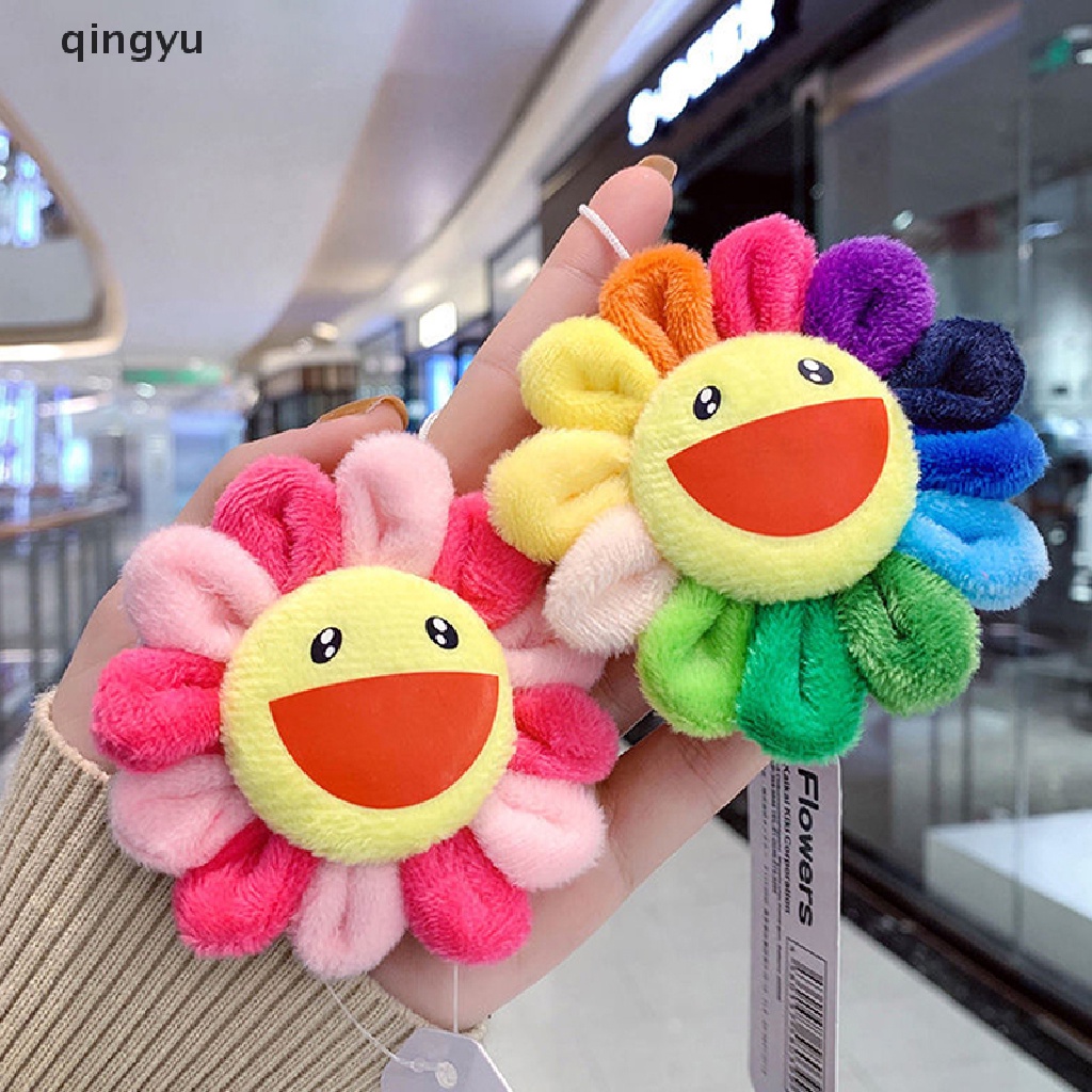 Hoa Hướng Dương Nhồi Bông Mềm Mini 8.5cm Nhiều Màu Sắc Dùng Làm Móc Khóa / Đồ Chơi DIY