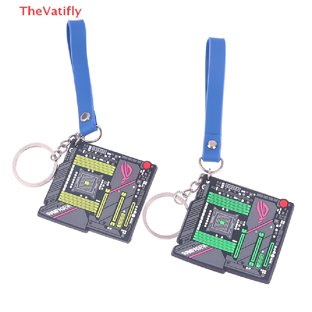 [Thevalifly] Móc Khóa Hình Bo Mạch Chủ Mini Sáng Tạo Phụ Kiện Ô Tô