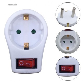 NEW Socket-Outlet With Switch Socket Adapter Eu Power-Converter Extension Socket