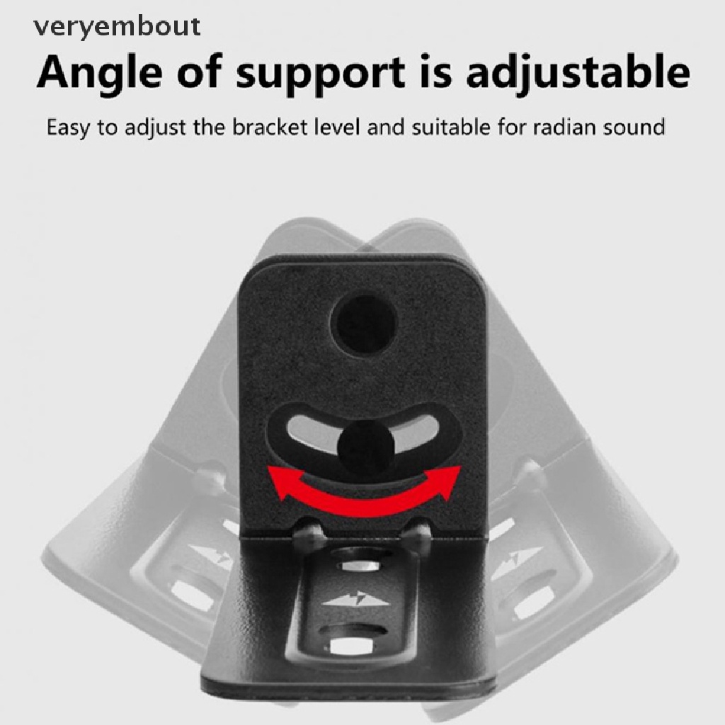 Giá Đỡ Loa Gắn Tường Bằng Kim Loại Chống Trượt Thông Dụng Cho Phòng Khách