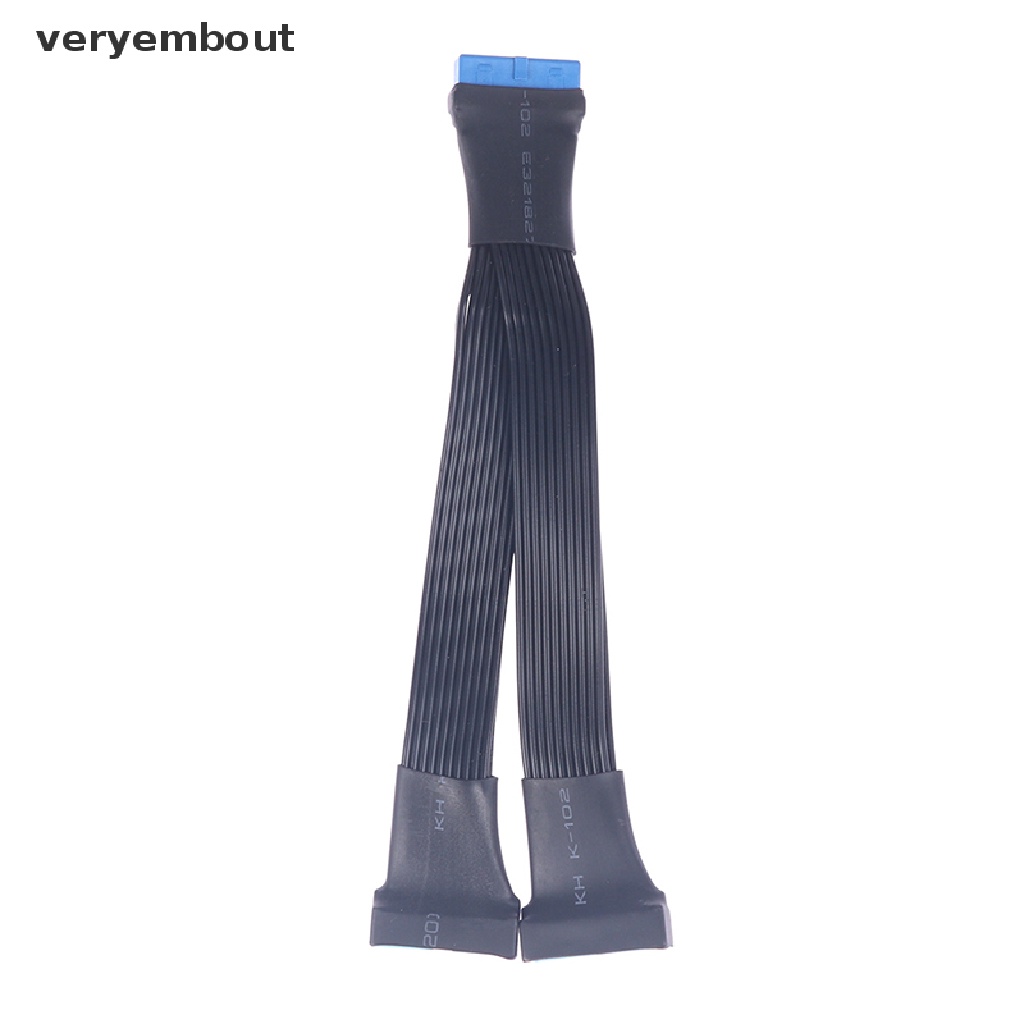 Cáp Nối Dài Bo Mạch Chủ Chuyển Đổi USB 3.0 19Pin Sang 2 Cổng 12Cm 19Pin n Chuyên Dụng