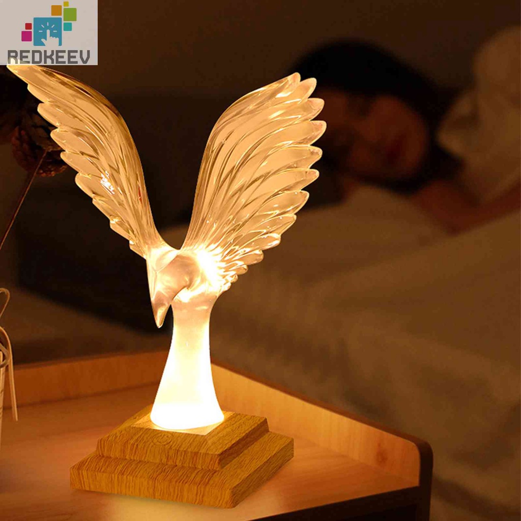 Đèn Ngủ Hình Chim Đại Bàng Bằng Acrylic Điều Khiển Cảm Ứng Không
