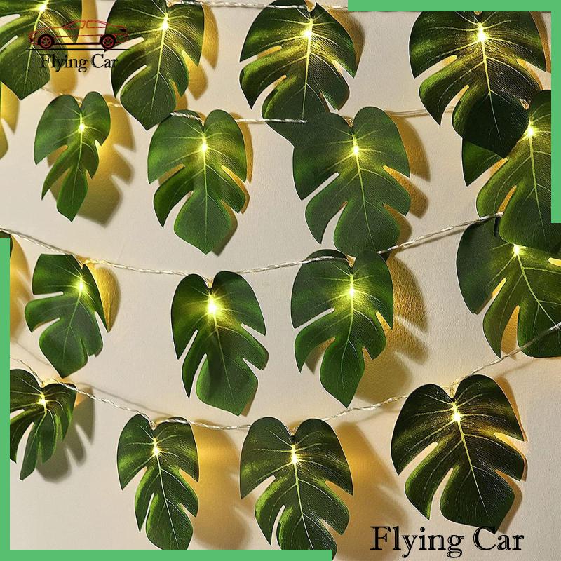 Dây Đèn Led 2 Bóng Hình Lá Nhiệt Đới Dùng Trang Trí Nhà Cửa / Sân Vườn / Tiệc Tùng