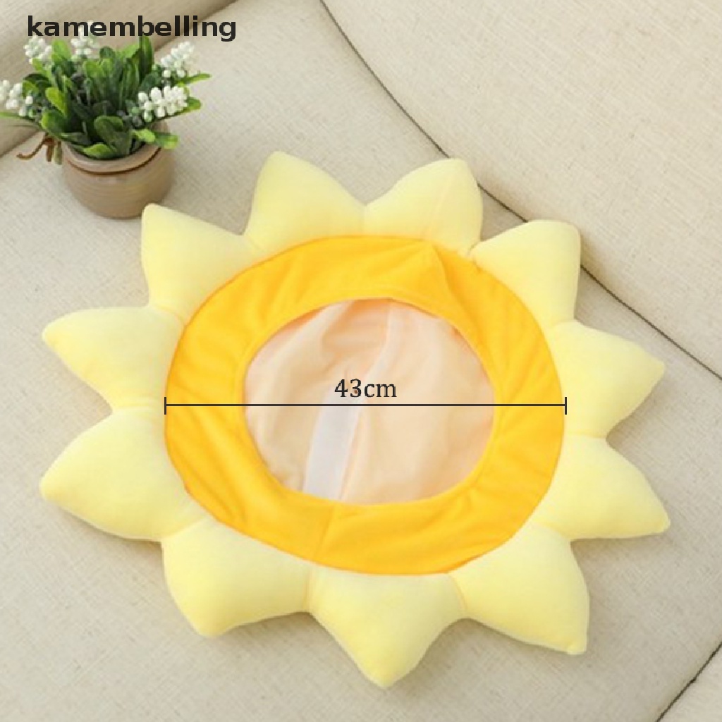 Kamembelling Mũ Hình Hoa Hướng Dương Hoạt Hình Nhồi Bông Dùng Làm Đạo Cụ Chụp Ảnh