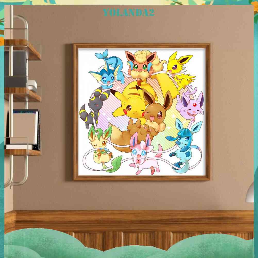 Toàn Bộ Bộ Tranh Thêu Chữ Thập 11CT Hình Pokemon