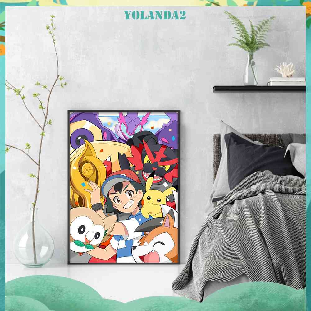 Toàn Bộ Bộ Tranh Thêu Chữ Thập 11CT Hình Pokemon