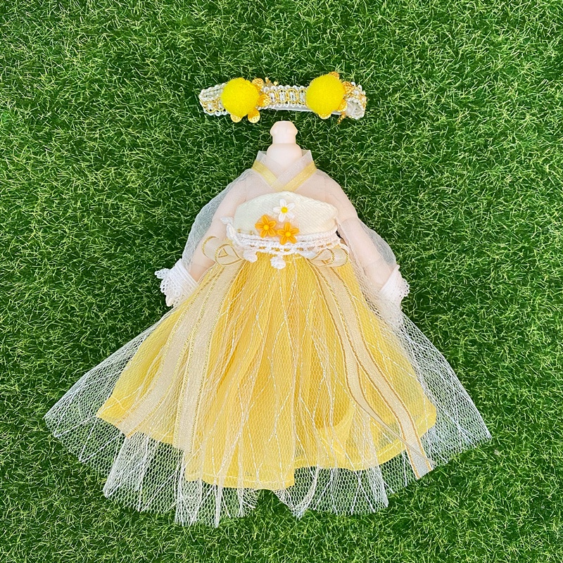 Bộ Quần Áo Thay Đổi Màu Sắc Cho Búp Bê 16-17cm