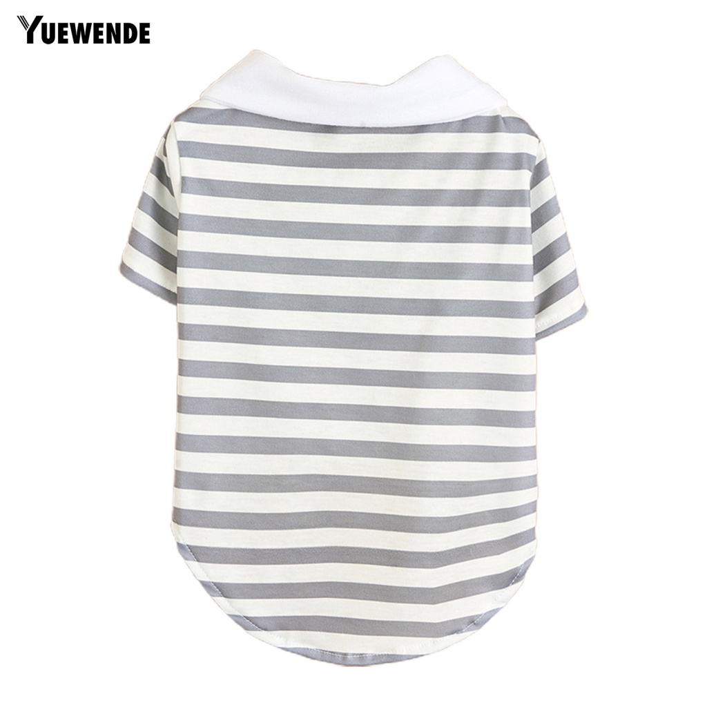 Yue.z Áo Sơ Mi Kẻ Sọc Hai Lớp Có Thể Giặt Được Mặc Hàng Ngày Cho Thú Cưng