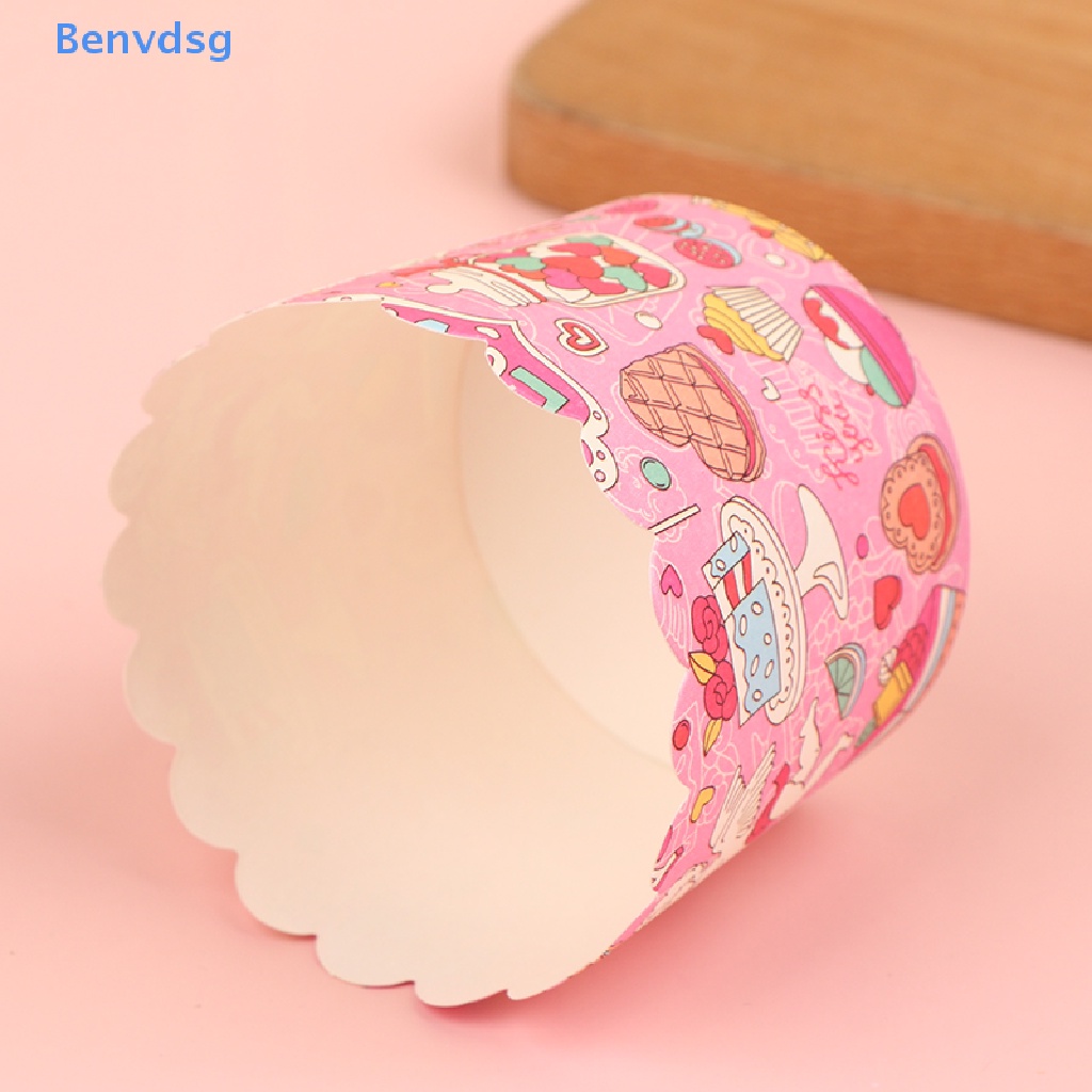 Set 50 Cốc Giấy Đựng Bánh Cupcake Muffin Tiện Dụng