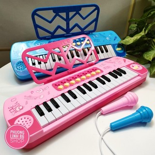 Đàn piano cho bé kèm mic đồ chơi có nhạc