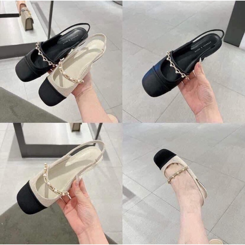 Giày búp bê charles & keith hàng tuồn full box GD0010