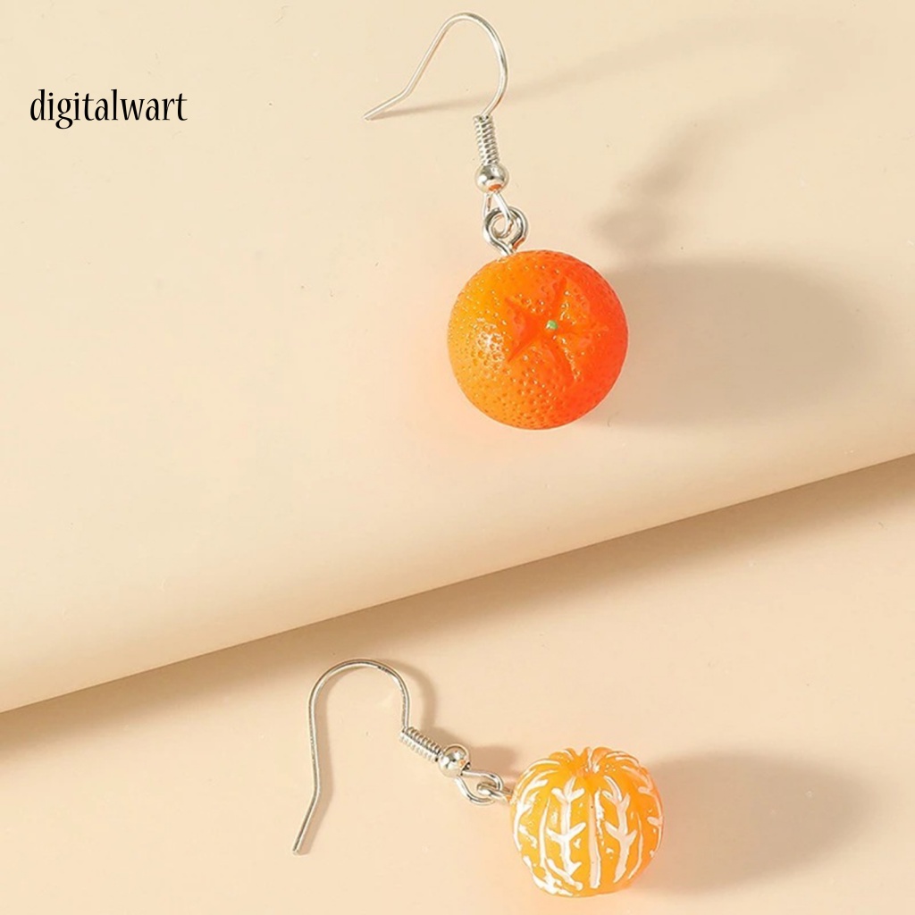 Kỹ Thuật Số| 1 Đôi Bông Tai Hình Trái Cam Màu Sắc Tươi Sáng
