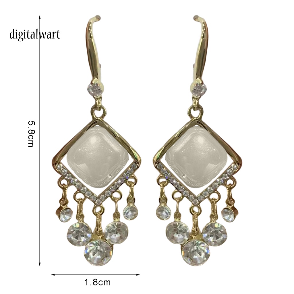 Kỹ Thuật Số| 1 Đôi Bông Tai Tua Rua Đính Đá Lấp Lánh Phong Cách Bohemia Dành Cho Nữ