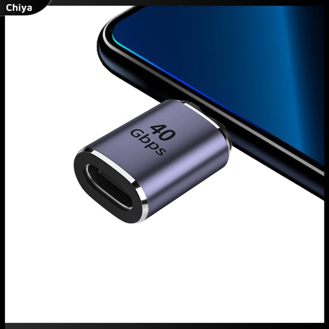 Đầu Nối Chuyển Đổi Type-C 4.0 Male Sang C Female 40gbps Pd100w Sạc Nhanh Cho Thunderbolt 4