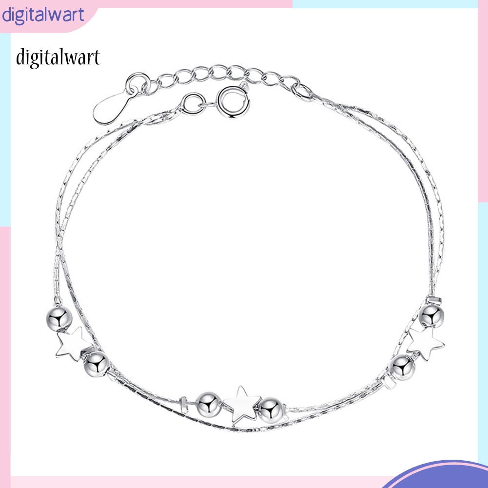 Kỹ Thuật Số| Vòng Tay Chuỗi Hạt Mặt Hình Ngôi Sao / Trái Tim Thời Trang Cho Nữ