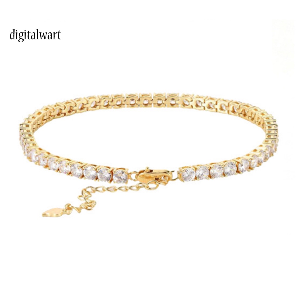 Kỹ Thuật Số| Vòng Tay Đính Đá Zircon Trọng Lượng Nhẹ Lấp Lánh Thời Trang Cho Nữ