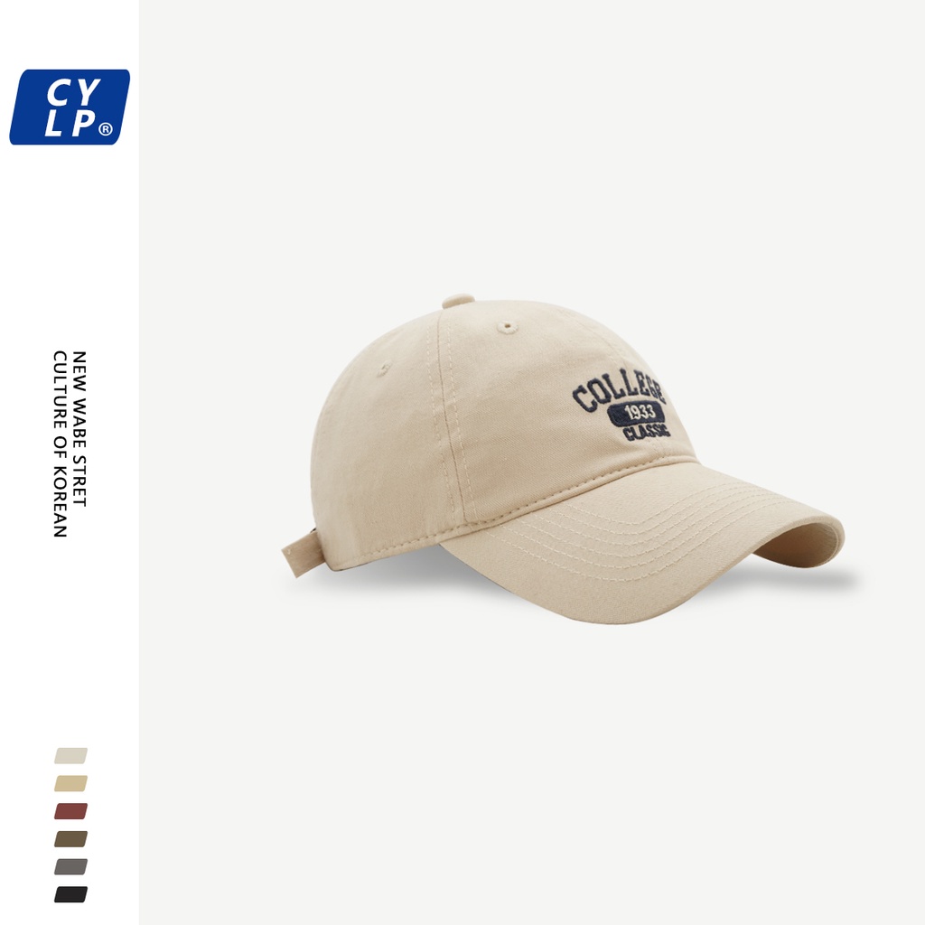 Mũ Lưỡi Trai Thêu Chữ Dongdaemun Phong Cách Đường Phố Hàn Quốc Cá Tính