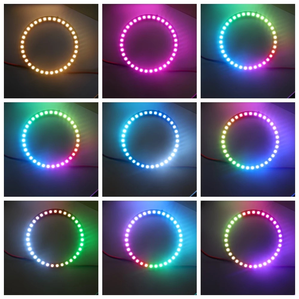 Vòng Đèn Led Pixel WS2812B DC5V Pcb 5050 RGB WS2812 IC 14Keys Chất Lượng Cao