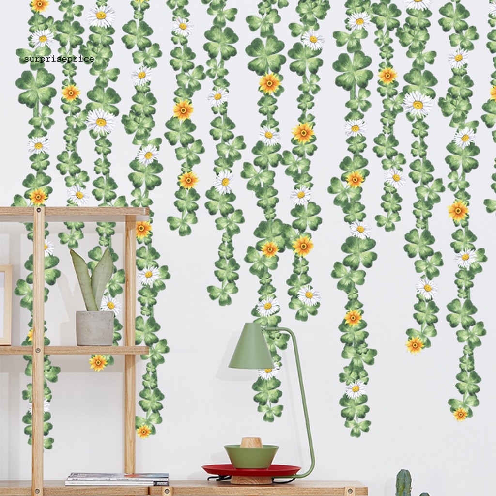 Set 2 Sticker PVC Dán Tường Tự Dính Họa Tiết Dây Leo Trang Trí Nhà Cửa