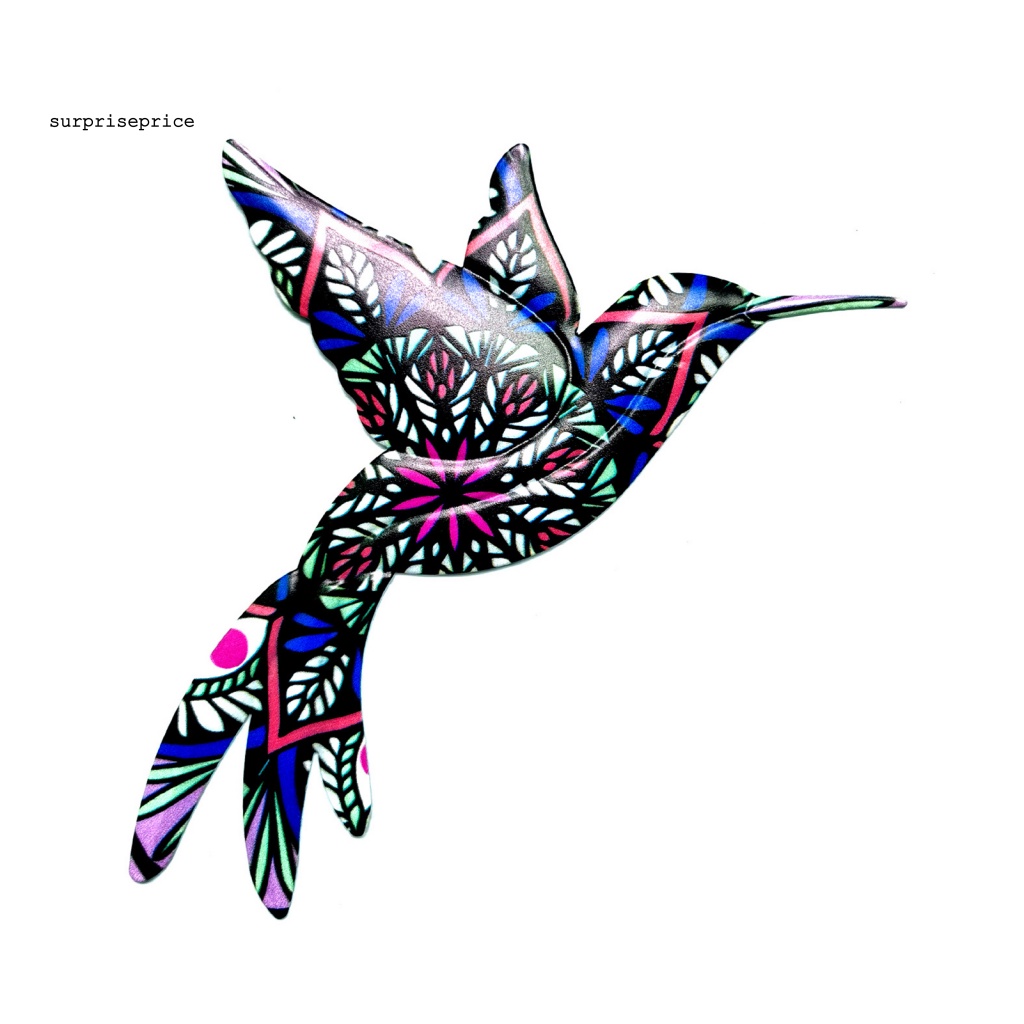 Phụ Kiện Treo Trang Trí Bằng Kim Loại Khắc Hình Chim Ruồi Trong Suốt