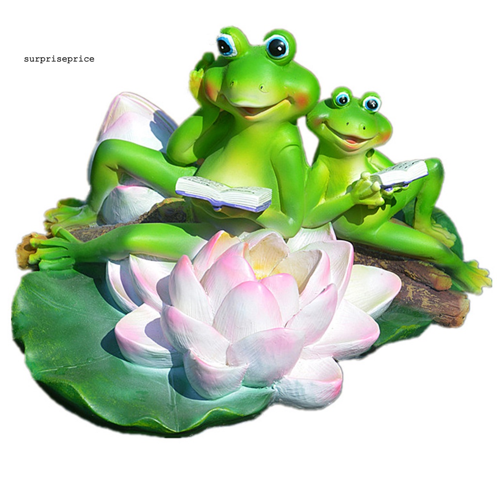 Mô Hình Ếch Nổi Thủ Công Phong Cách Mộc Mạc Trang Trí Sân Vườn