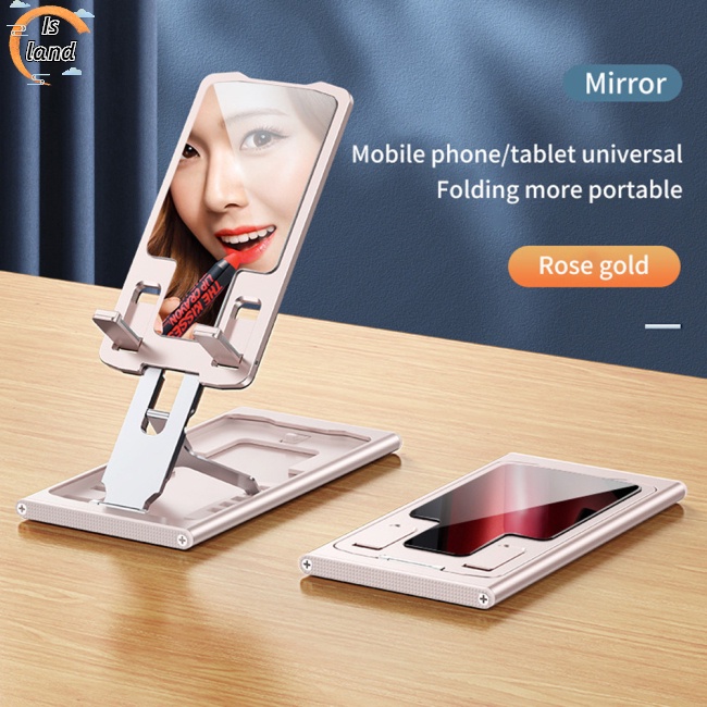 Giá Đỡ Điện Thoại Silicon Hai Lớp Chống Trượt Có Thể Điều Chỉnh Bằng Hợp Kim Nhôm