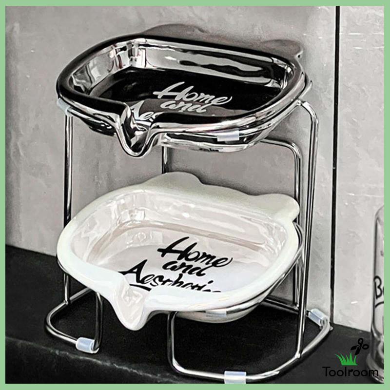 Khay Đựng Xà Phòng Có Rãnh Thoát Nước Kiểu Dáng Sang Trọng Tiện Dụng Cho Gia Đình