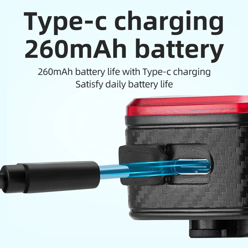 Rockbros Đèn Hậu Cảnh Báo Siêu Nhẹ Chống Thấm Nước Có Thể Sạc Lại Cho Xe Đạp